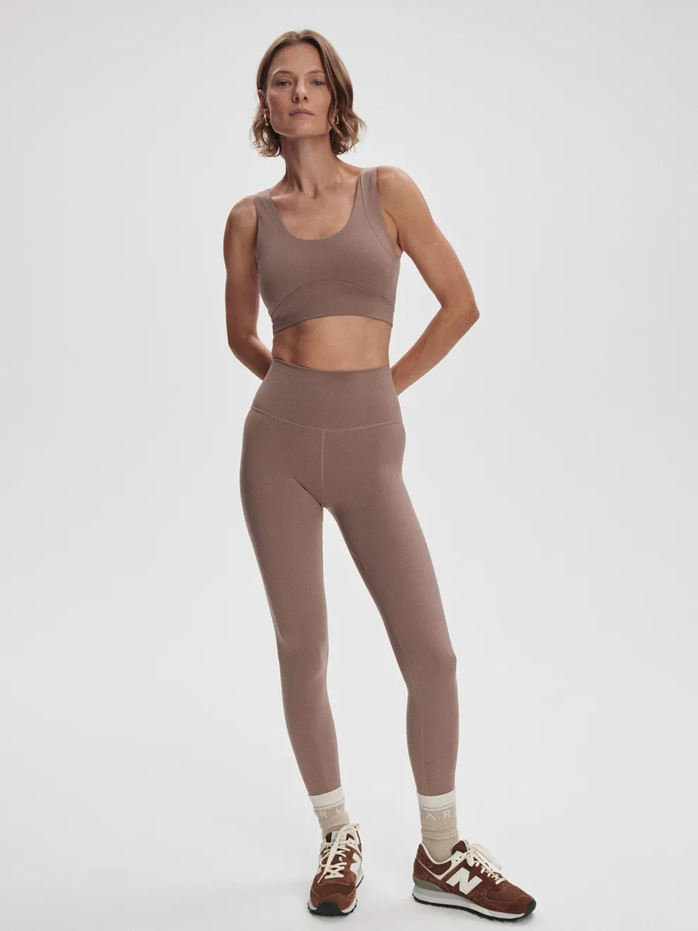 Varley Freesoft High Rise Legging 27 - Deep Taupe