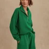 Varley Hawley Half Zip Sweat - Verdant Green