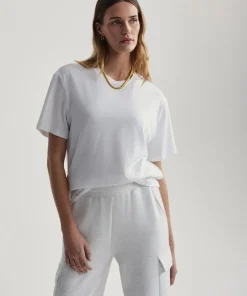 Varley Leighton Boyfriend Tee - White