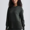 Varley Lowry Longline Sweat - Olive Marl
