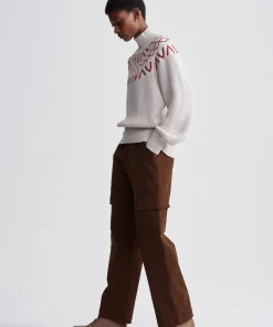 Varley Marcie Fairisle Yoke Knit Sweater - Silver Birch