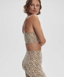 Varley Move Selma Bra - Almond Abstract Leopard