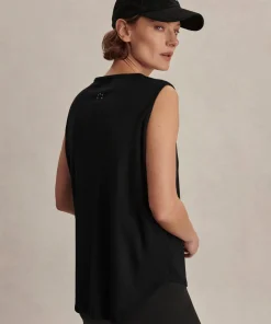 Varley Nolan Seamless Longline Tank - Black