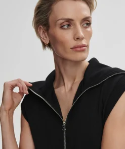 Varley Rebecca Zip Through Dress - Black