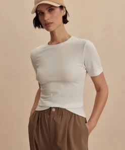 Varley Regina Fitted Tee - White