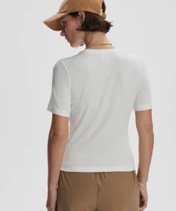 Varley Regina Fitted Tee - White