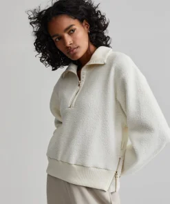 Varley Roselle Half Zip Fleece - Egret