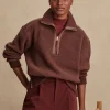 Varley Roselle Half Zip Fleece - Deep Mahogany