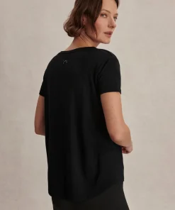 Varley Saskia Seamless Longline Tee - Black