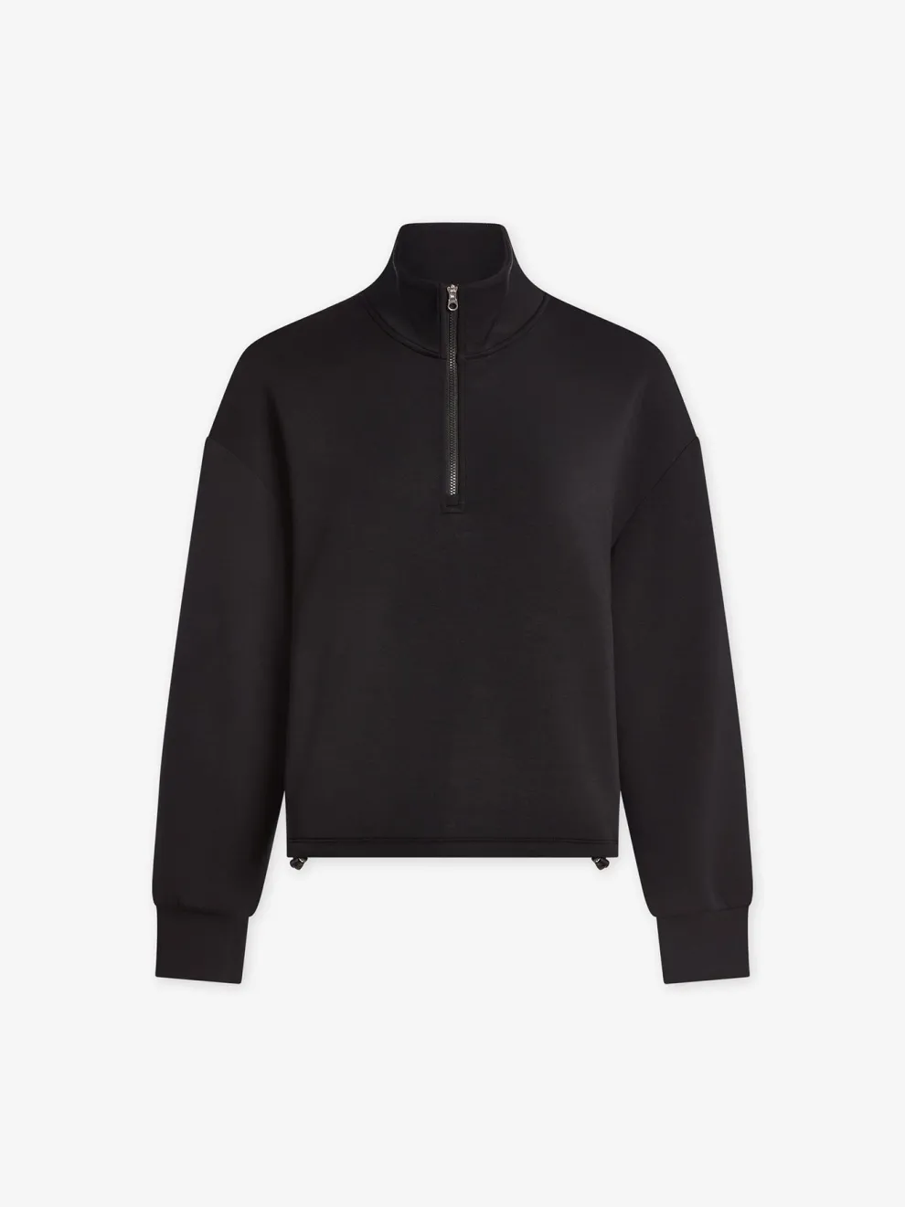 Varley Sian Cropped Half Zip Midlayer - Black