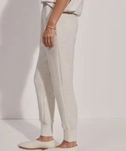Varley The Slim Cuff Pant 25 - Ivory Marl