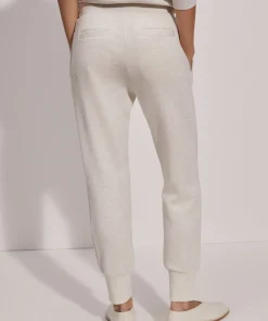 Varley The Slim Cuff Pant 25 - Ivory Marl