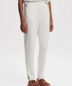 Varley The Slim Zip Hem Pant 29.5 - Ivory Marl