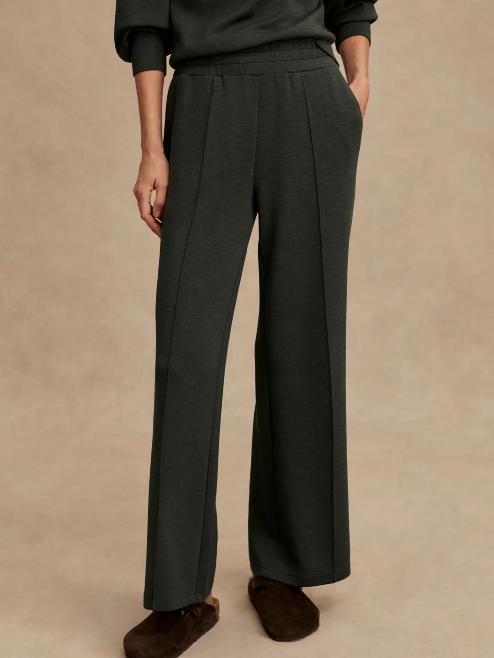Varley The Wide Leg Pant 30 - Olive Marl
