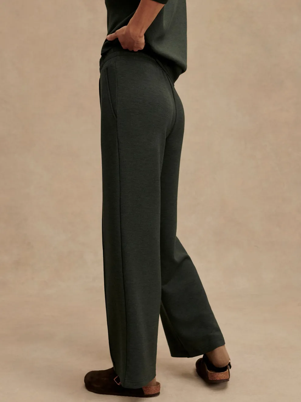 Varley The Wide Leg Pant 30 - Olive Marl