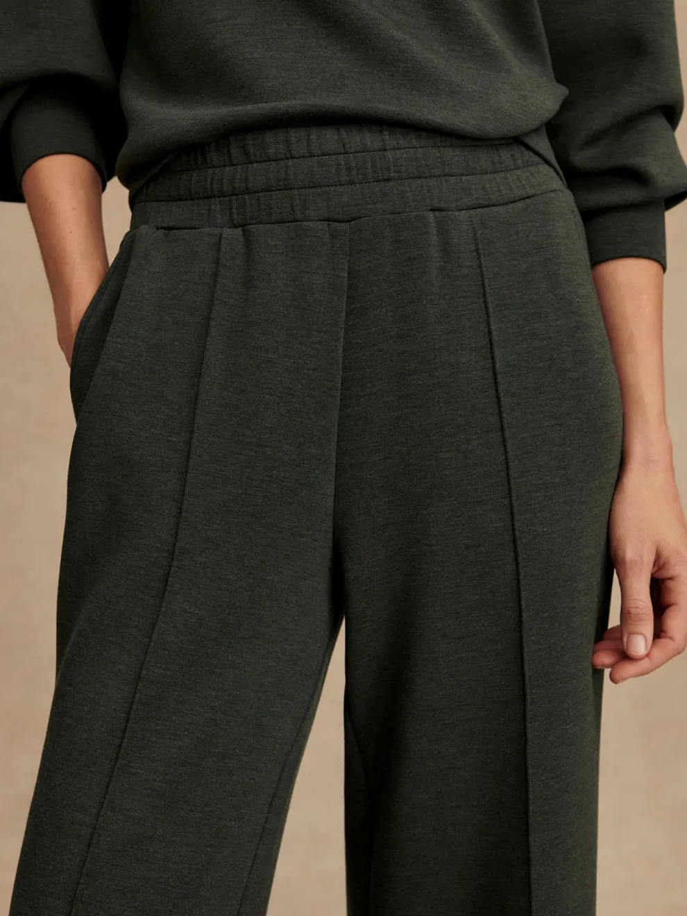 Varley The Wide Leg Pant 30 - Olive Marl