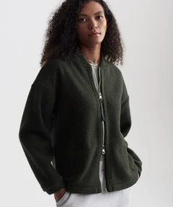 Varley Willmont Patch Pocket Fleece - Dark Resin Green