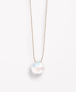 Wanderlust Life Fine Cord Necklace - Rainbow Moonstone