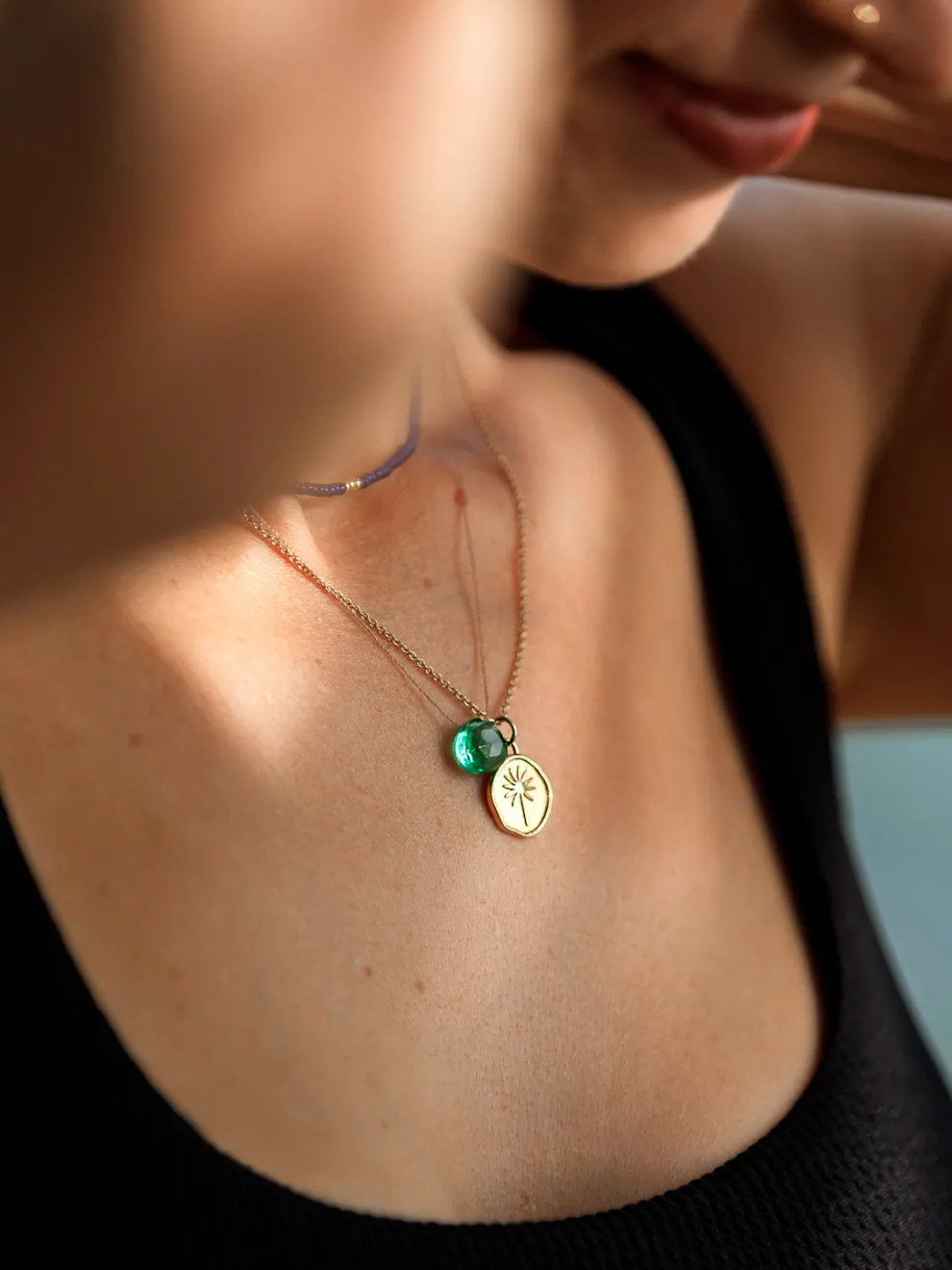 Wanderlust Life Fine Cord Necklace - Seafoam Green