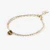 Wanderlust Life Gold & Silk Bracelet - Leopard Jasper