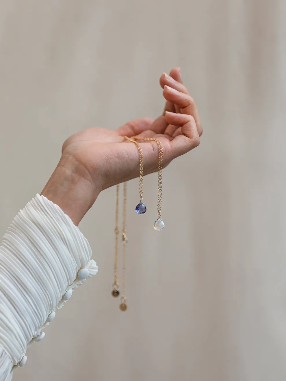 Wanderlust Life Gold Chain Pendant Necklace - Alexandrite Quartz