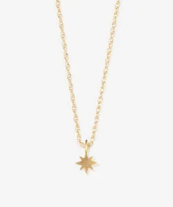 Wanderlust Life Gold Chain Pendant Necklace - White Topaz Capella