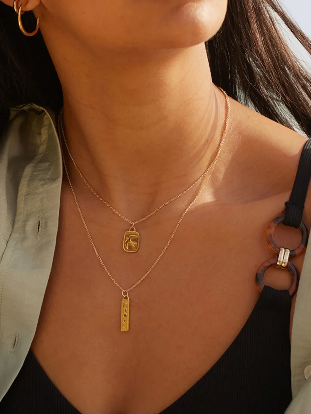 Wanderlust Life Gold Chain Pendant Necklace - Aeris
