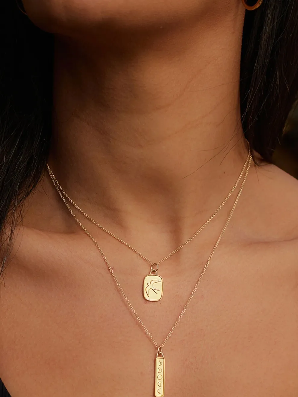 Wanderlust Life Gold Chain Pendant Necklace - Aeris