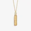 Wanderlust Life Gold Chain Pendant Necklace - Aqua