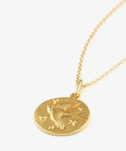 Wanderlust Life Gold Chain Pendant Necklace - Petite Swallow
