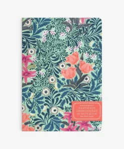 William Morris Handmade Embroidered Journal - Bower
