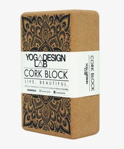 Yoga Design Lab Cork Brick - Mandala Black