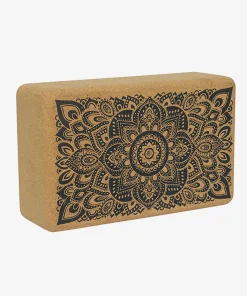 Yoga Design Lab Cork Brick - Mandala Black