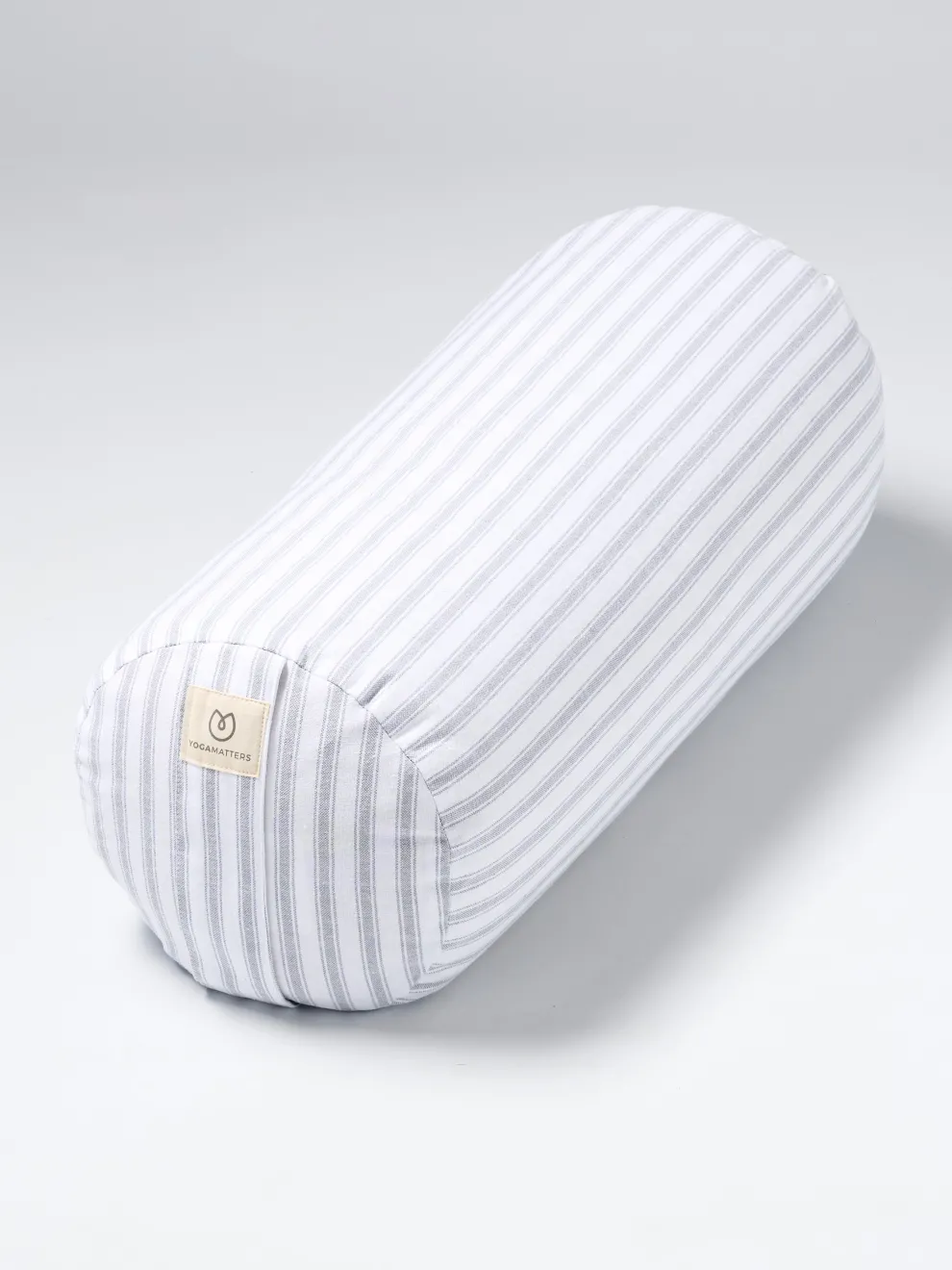 Yogamatters Buckwheat Bolster - Grey Ice Stripe