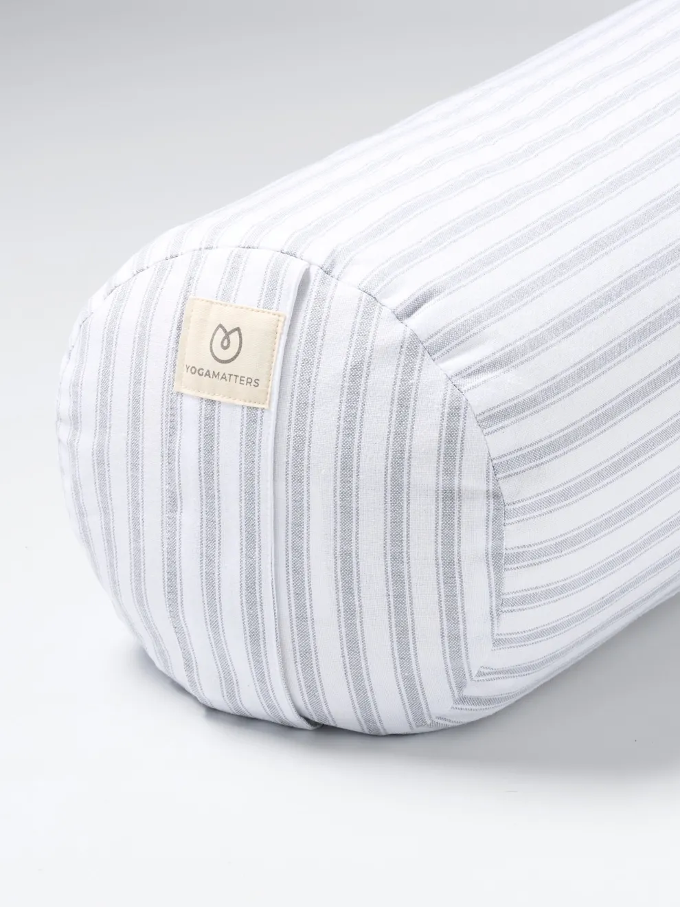 Yogamatters Buckwheat Bolster - Grey Ice Stripe