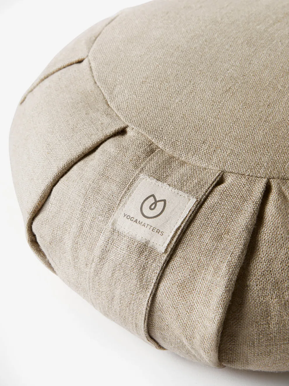 Yogamatters Hemp Buckwheat Zafu Meditation Cushion - Natural