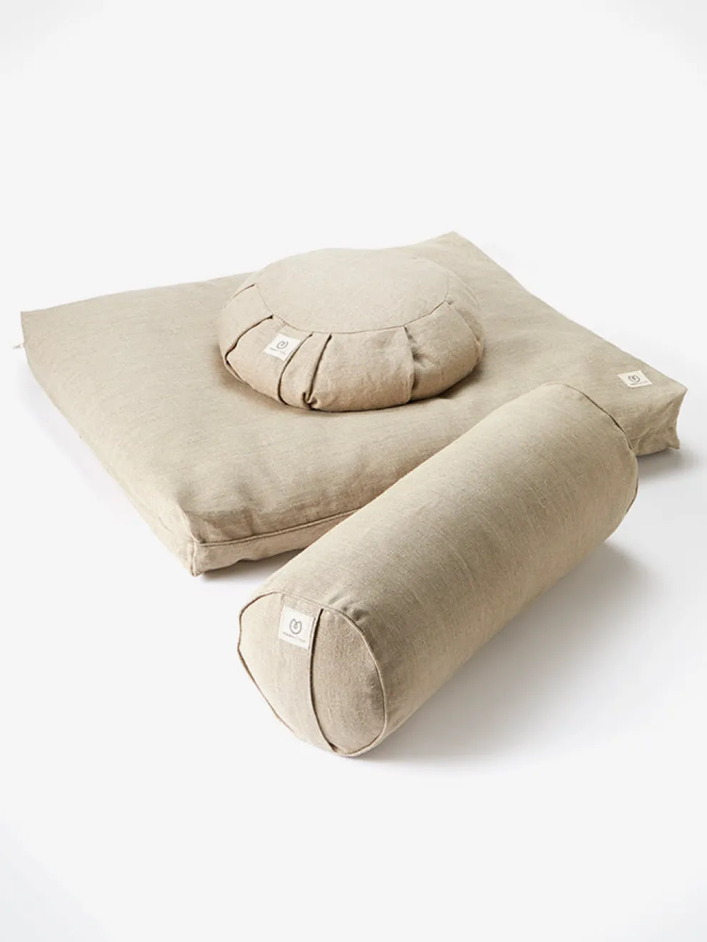 Yogamatters Hemp Buckwheat Zafu Meditation Cushion - Natural