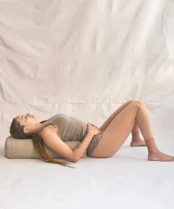 Yogamatters Hemp Rectangular Buckwheat Bolster - Natural - Box of 4