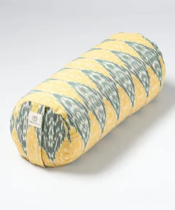 Yogamatters Ikat Round Buckwheat Bolster – Yellow