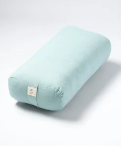 Yogamatters Organic Cotton Chambray Rectangular Bolster - Eucalyptus