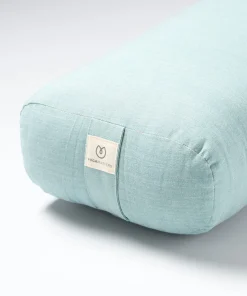 Yogamatters Organic Cotton Chambray Rectangular Bolster - Eucalyptus