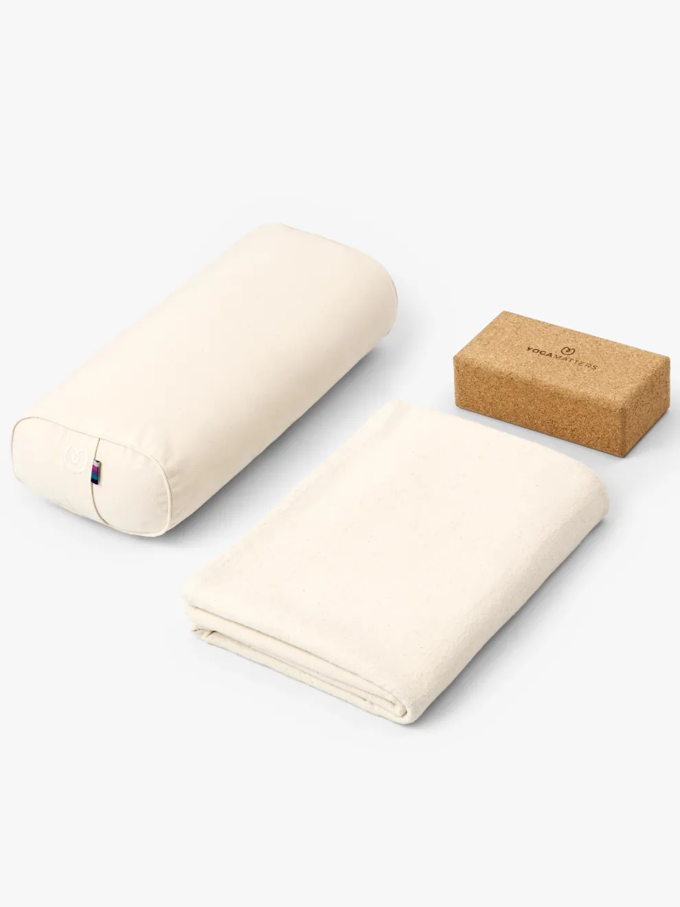 Yogamatters Organic Cotton Yoga Blanket - Natural - Box of 15